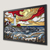 Coastal Lighthouse Sunset Art Poster - Nautical Wall Decor
