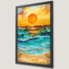Coastal Sunset Art Poster | Serene Beach Scene for Your Home