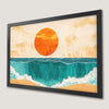 Coastal Sunset Art Poster - Serene Seascape for Your Home