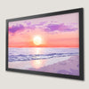 Coastal Sunset Art Poster - Tranquil Beach Scene for Your Home