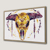 Colorful Animal Skull with Ethnic Patterns Canvas Print