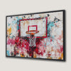 Colorful Basketball Hoop Canvas Print for Boy's Room