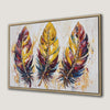 Colorful Boho Chic Feather Art Canvas Print Decor