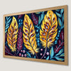 Colorful Feather Art Poster for Boho Chic Decor