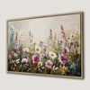 Colorful Floral Landscape Canvas Print with Wildflowers