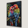 Colorful Macaws Exotic Birds Canvas Print Wall Art