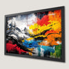 Colorful Mountain Vista Art Poster - Modern Home Decor