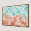 Colorful Pastel Circles Canvas Print with Orange and Teal