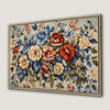 Colorful Vintage Floral Canvas Print for Nursery or Living Room