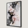 Contemporary Floral Pink Black Gold Canvas Print