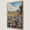 Cottage in Meadow with Wildflowers Canvas Print Art