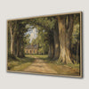 Country Cabin in Forest Canvas Print Rustic Wall Art