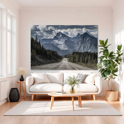 Country Mountain Road Canvas Print Wall Decor