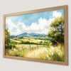 Countryside Landscape Art Poster for Rustic Home Decor