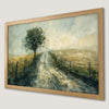 Countryside Road & Tree Art Poster - Rustic Home Decor