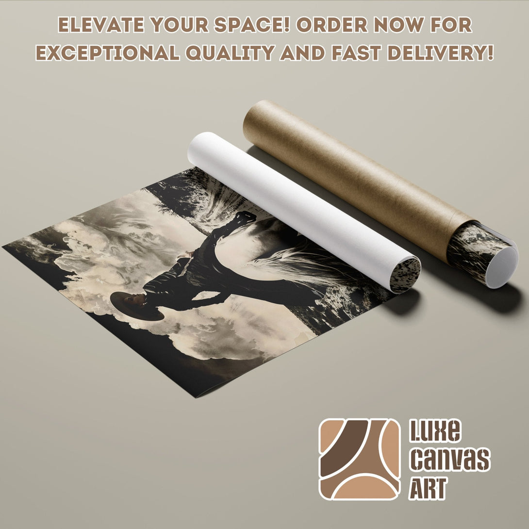 Poster Roll featuring a stylish black and white artwork, perfect for your space.