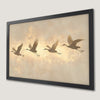 Crane Silhouette Art Poster - Japanese Bird Print for Home Decor