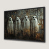 Creepy Ghosts Halloween Canvas Print Wall Art