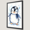 Cute Baby Penguin Art Poster for Nursery Wall Decor