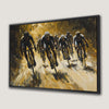 Cycling Race Motivational Canvas Print for Wall Decor