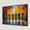 Cyclists Racing Modern Impressionism Canvas Print