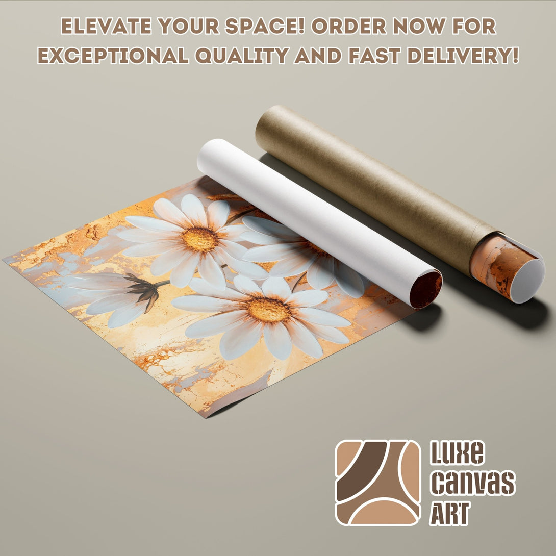 Poster Roll featuring abstract floral art in a warm, neutral color palette. Elevate your space with this stunning wall art!