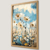 Daisy Field Art Poster - Rustic Floral Print for Home Decor