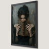 Dark Beauty Reading Book Art Poster - Gothic Victorian Decor