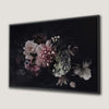 Dark Floral Peony Bouquet Canvas Print Art