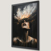 Dark Surreal Moody Face Art Poster - Gothic Wall Decor