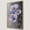 Delicate Flowers Canvas Print with Rustic Floral Art