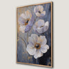 Delicate White Wildflowers Canvas Print Luxury Decor