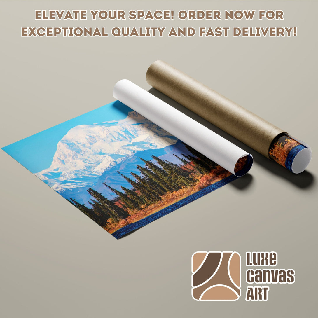 Poster Roll with stunning mountain landscape art. Elevate your space with vibrant colors! Order now.