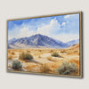 Desert Mountain Landscape Framed Canvas Print Wall Art
