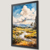 Serene Landscape Watercolor Art Poster for Home Decor