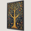 Botanical Tree of Life Art Poster with Birds for Home Decor
