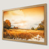 Autumn Barn Landscape Art Poster - Rustic Wall Decor