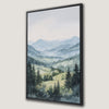 Misty Mountain Serenity Canvas Print Framed Art