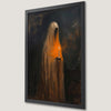 Eerie Candle Ghost Art Poster - Halloween Wall Decor