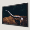 Texas Longhorn Art Poster - Rustic Farmhouse Decor for Your Walls