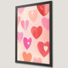 Romantic Heart Art Poster for Love and Valentine's Day Decor