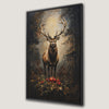 Great Stag in Magical Forest Canvas Print Decor