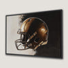 Brown Football Helmet Sports Canvas Print