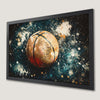 Abstract Basketball Action Art Poster for Sports Enthusiasts