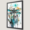 Dragonfly Watercolor Art Poster - Nature-Inspired Wall Decor