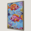 Colorful Tropical Fish Canvas Print with Bright Coral Reef