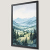 Misty Mountain Serenity Art Poster - Tranquil Landscape Decor