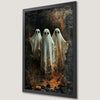 Spooky Trio Ghosts Art Poster - Halloween Wall Decor