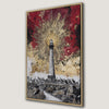 Abstract Nautical Lighthouse Framed Canvas Print for Decor