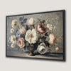Romantic Flowers in Vase Canvas Print with Peonies and Roses
